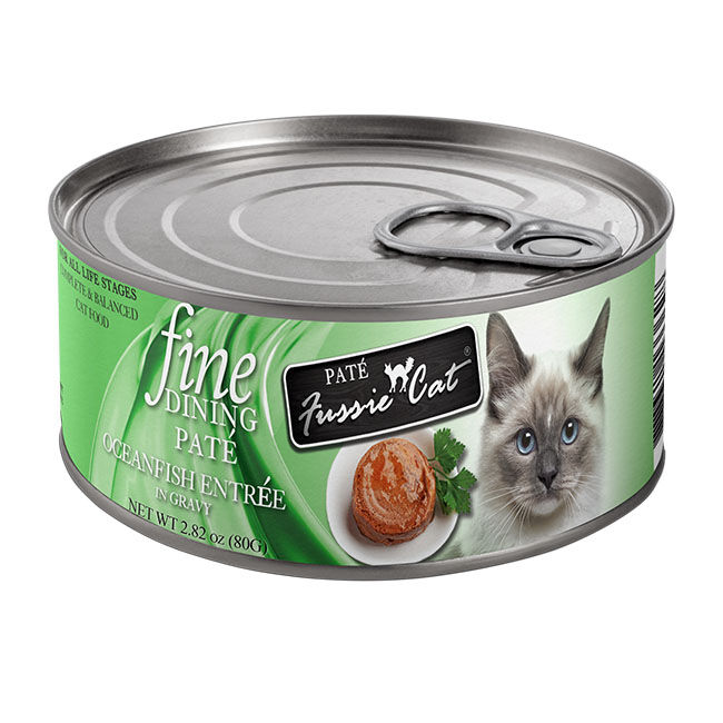 Fussie Cat Fine Dining Pate - Oceanfish Entree in Gravy - 2.82 oz image number null