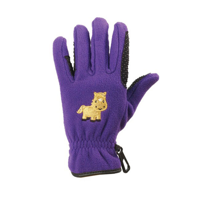 EquiStar Kids' Pony Fleece Gloves image number null
