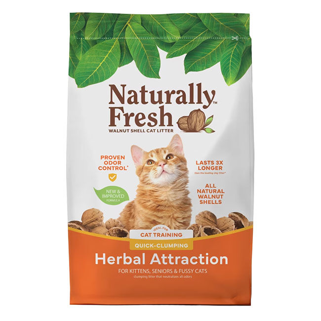 Naturally Fresh Herbal Attraction Clumping Walnut Shell Cat Litter image number null