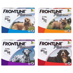Frontline Plus Flea & Tick Treatment for Dogs