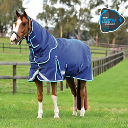 WeatherBeeta ComFiTec Ultra Hardi Detach-A-Neck - Medium - Blue/Bright Blue/White