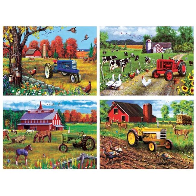 Farm & Country 500 Piece 4 Puzzle Set image number null