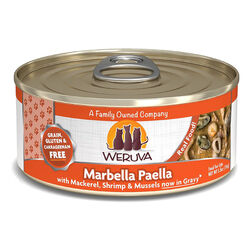 Weruva Classic Cat Food - Marbella Paella with Mackerel, Shrimp & Mussels in Gravy - 5.5 oz