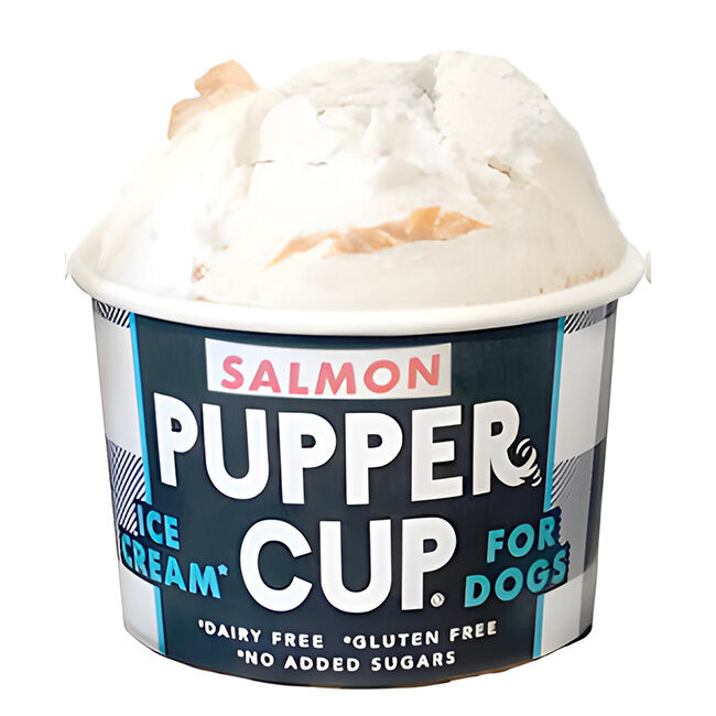 Pupper Cup Ice Cream for Dogs - Salmon - 3 oz image number null