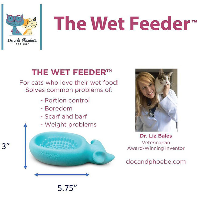 Doc & Phoebe's The Wet Feeder Cat Slow Feeder image number null