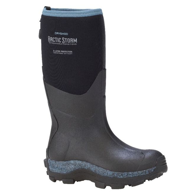 Dryshod Arctic Storm Women’s Winter Boot, Black/Blue image number null