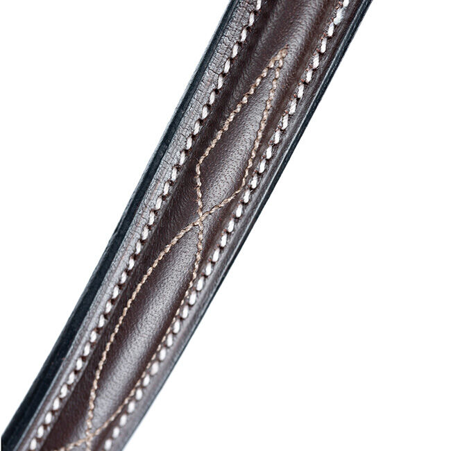 Equinavia Valkyrie Fancy Stitched Standing Martingale - Chocolate Brown image number null