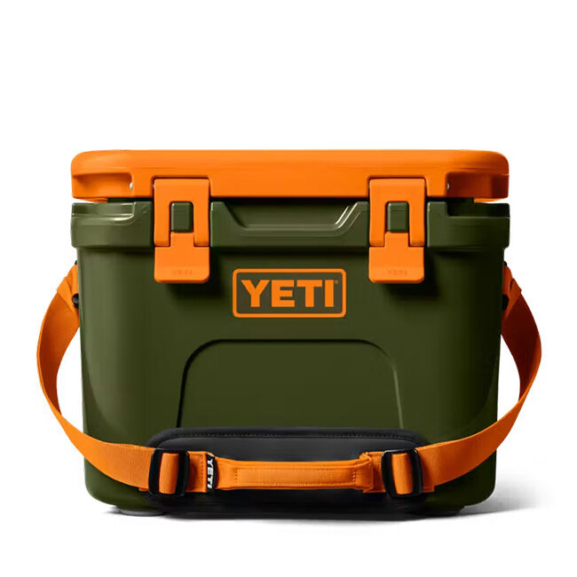 YETI Roadie 15 Hard Cooler - Olive/King Crab Orange image number null