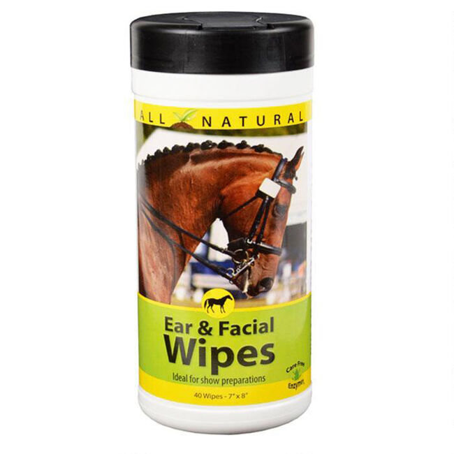 Carefree Enzymes Horse Ear & Facial Wipes - 40-Count image number null