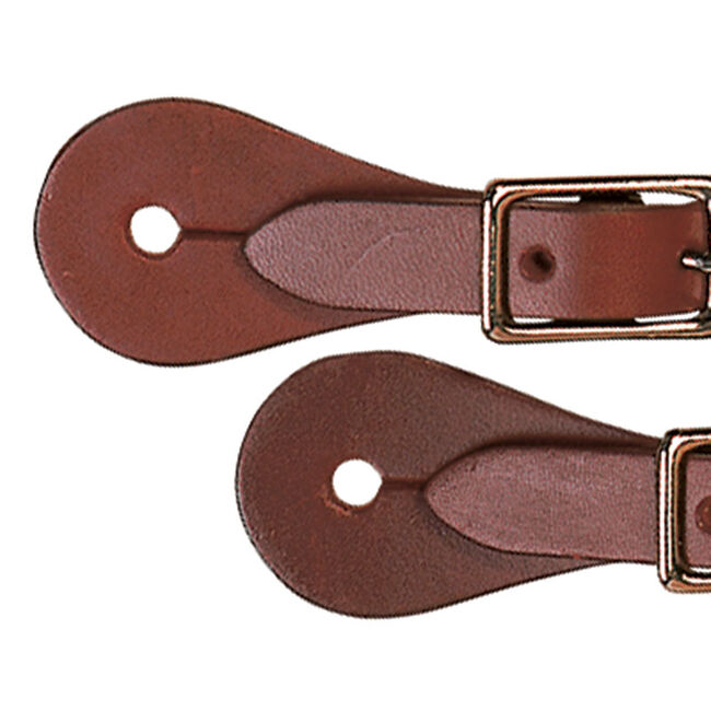 Weaver Equine Women's Single-Ply Spur Straps - Rich Brown image number null