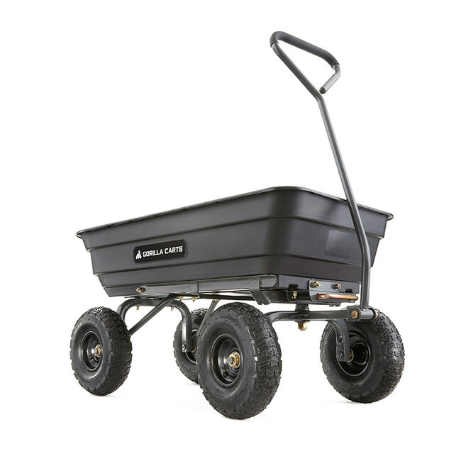 Gorilla Poly Garden Dump Cart - 600-lb Capacity image number null