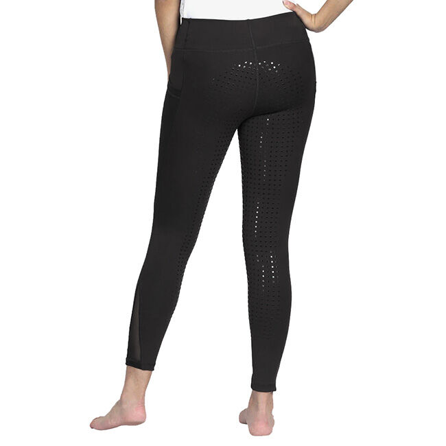TuffRider Women's Minerva EquiCool Full Seat Tights - Black image number null
