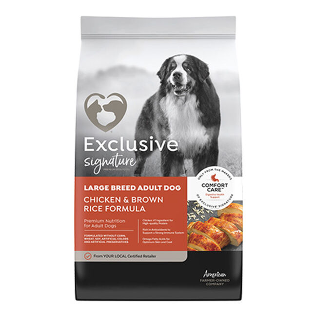 Exclusive Signature Large Breed Dog Food - Chicken & Brown Rice Formula image number null