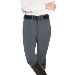 Ovation Women's Celebrity Ultra Grip Knee Patch Breech - Charcoal - Closeout