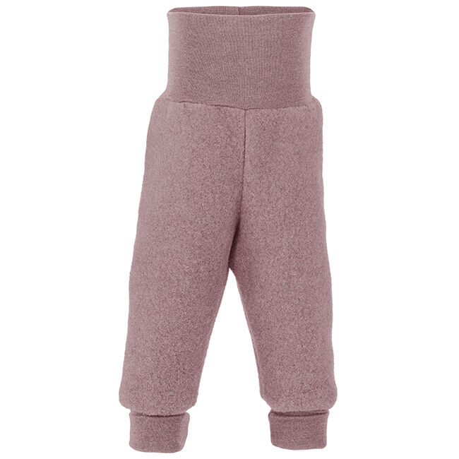 Engel Baby 100% Wool Fleece Pants - Rosewood Melange image number null