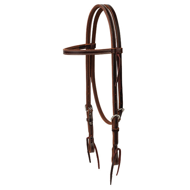 Weaver Equine Buffalo Leather Browband Headstall image number null