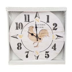 JT International 13" Rooster Wall Clock