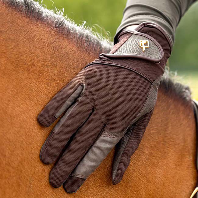 LeMieux Pro Mesh Gloves - Brown image number null