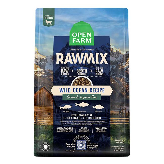 Open Farm RawMix Freeze-Dried Grain-Free Dog Food - Wild Ocean Recipe image number null