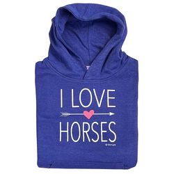 Stirrups Clothing Kids' I Love Horses Hoodie