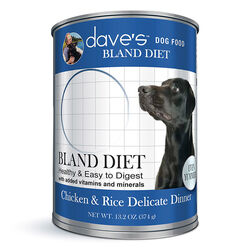 Dave's Pet Food Restricted Bland Diet Dog Food - Chicken & Rice Recipe - 22 oz