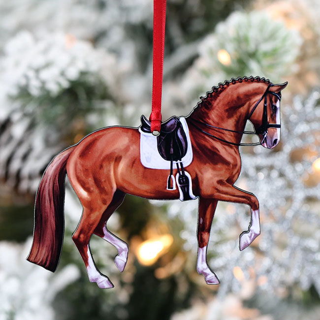 Dressage Horse Ornaments - Chestnut Sport Horse image number null