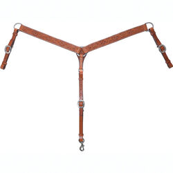Circle Y Straight Floral Breast Collar