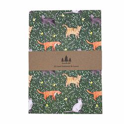 Samantha Hall Designs A5 Lined Notebook - Cats