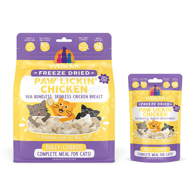 Weruva Freeze-Dried & Fully-Cooked Cat Food - Paw Lickin' Chicken Recipe image number null