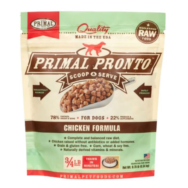 Primal Pronto Raw Frozen Dog Food - Chicken image number null