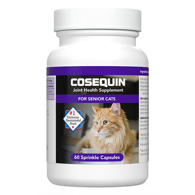 Nutramax Laboratories Cosequin for Senior Cats - Joint Health Supplement - 60 Sprinkle Capsules image number null