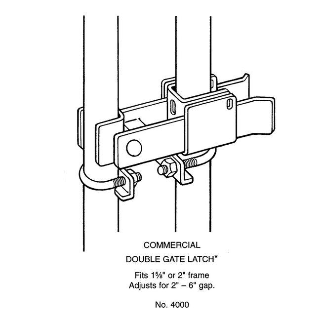 DAC Industries Strong Arm Commercial Latch for Chain Link Gates image number null