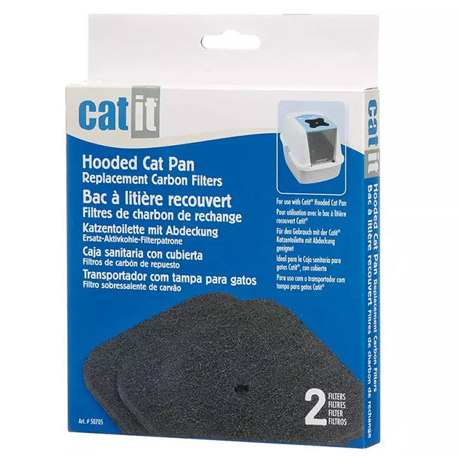 Catit Replacement Carbon Filters for Hooded Cat Pan - 2-Pack - Closeout image number null