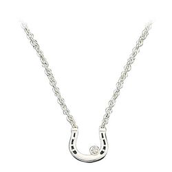 Montana Silversmiths Small Horseshoe With Crystal Necklace