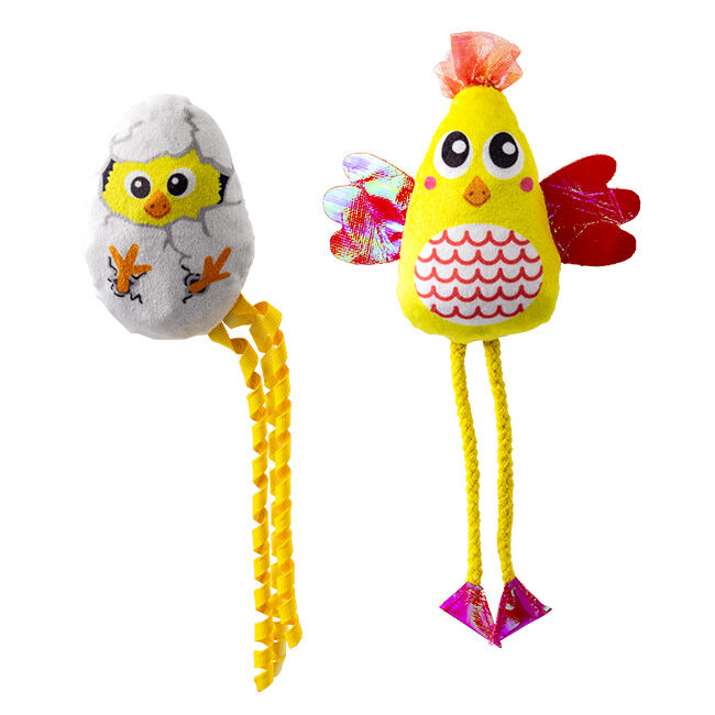 KONG Scrattles Chicken & Egg - 2-Pack image number null