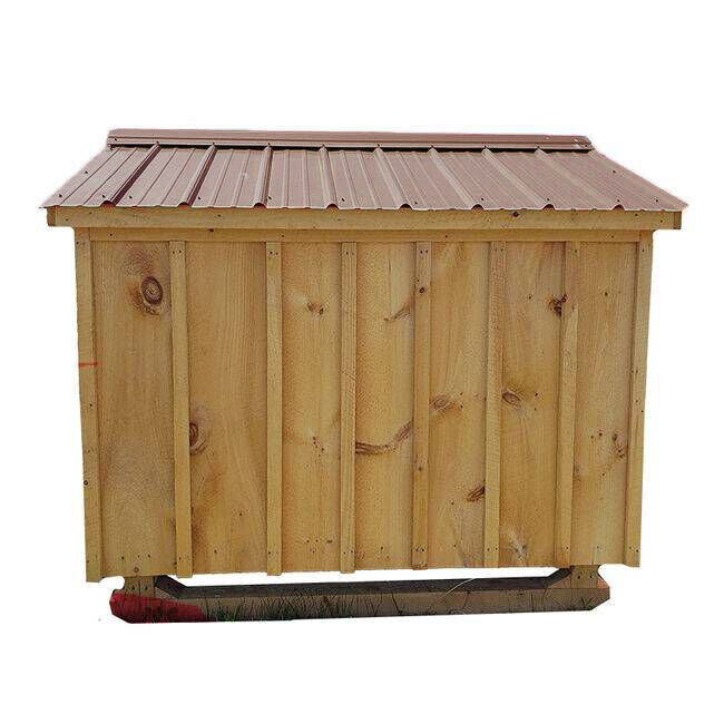 NV Farms 5' x 7' Chicken Coop with Red Metal Roof image number null