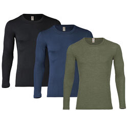 Engel Men's Wool/Silk Blend Long-Sleeve Shirt