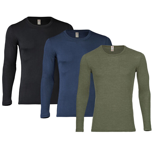 Engel Men's Wool/Silk Long Sleeve Shirt image number null