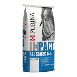 Purina Mills Impact All Stages 14% Horse Feed - Pellets - 50 lb
