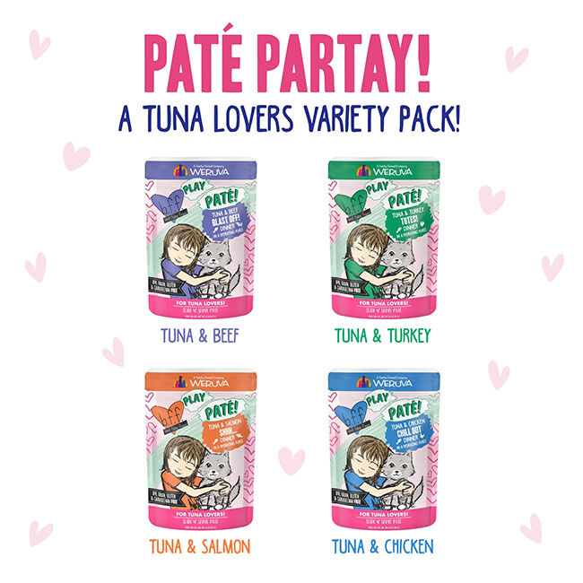 Weruva BFF PLAY Pate Cat Food - Partay! Variety Pack - 12-Pack image number null