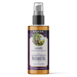Badger Aromatherapy Massage Oil - Lavender with Bergamot & Balsam Fir - 4 oz