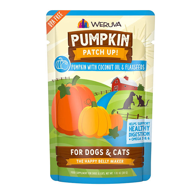 Weruva Pumpkin Patch Up Pumpkin w/ Coconut Oil & Flaxseeds Supplement for Cats & Dogs - 2.8 oz image number null