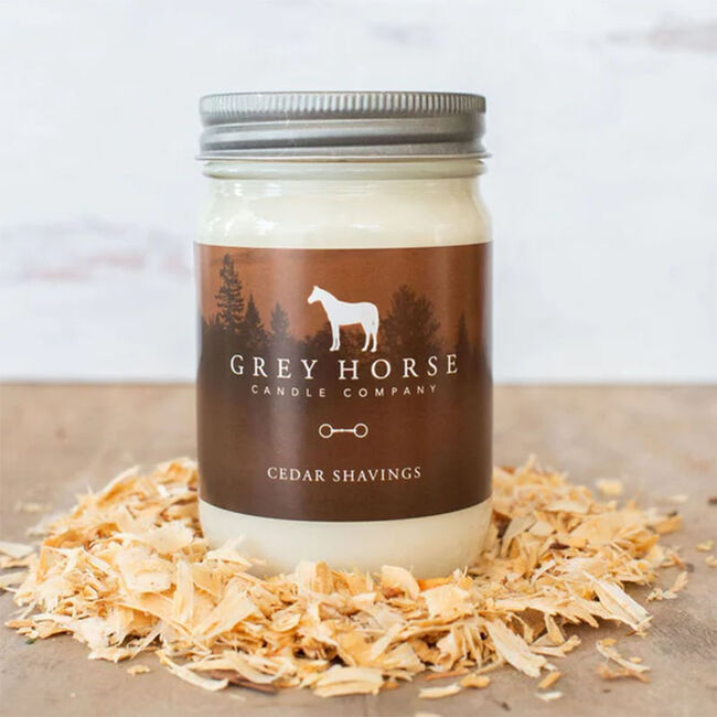 Grey Horse Candle Jar - Cedar Shavings image number null