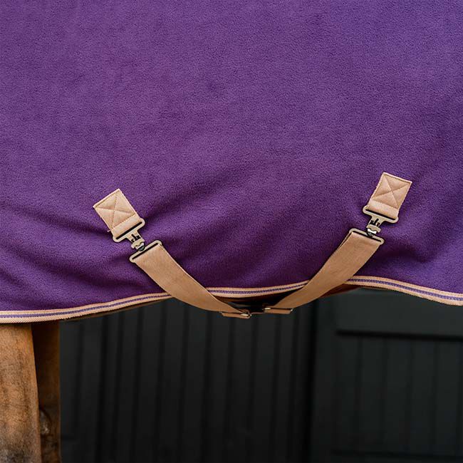 Horseware Amigo Fleece Cooler - Winterberry/Taupe image number null