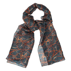 AWST International Lila Snaffle Bridles Scarf - Blue
