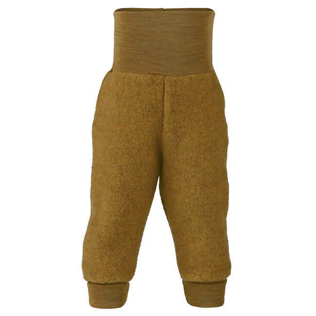Engel Baby 100% Wool Fleece Pants - Saffron Melange image number null