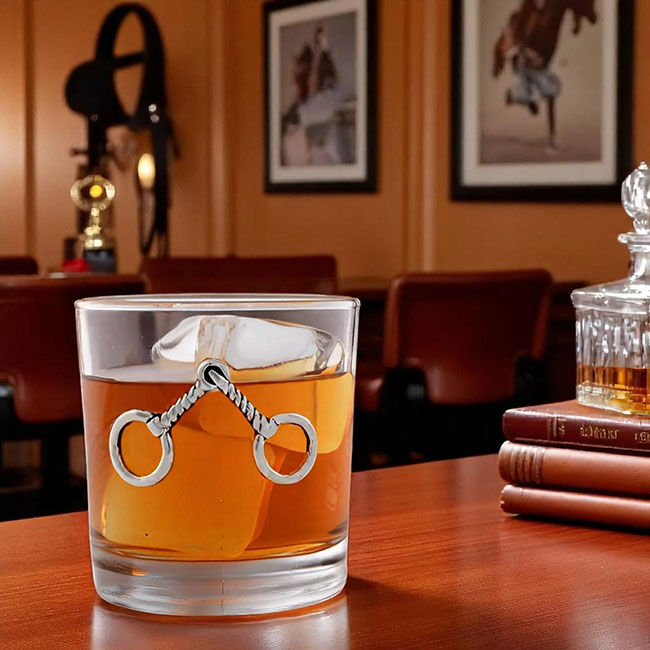 Arthur Court Bar Glass Set - Equestrian Bits image number null