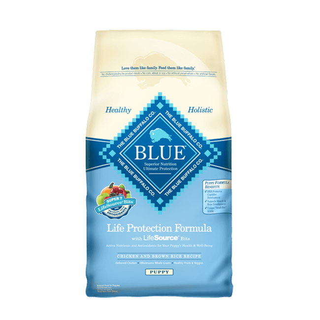 Blue buffalo chicken and cheap rice puppy