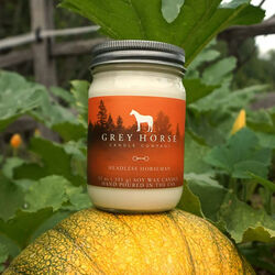 Grey Horse Candle Jar - Headless Horseman