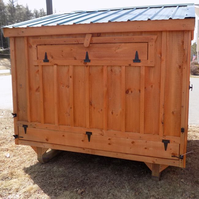 Amish 6x8 Chicken Coop Back image number null